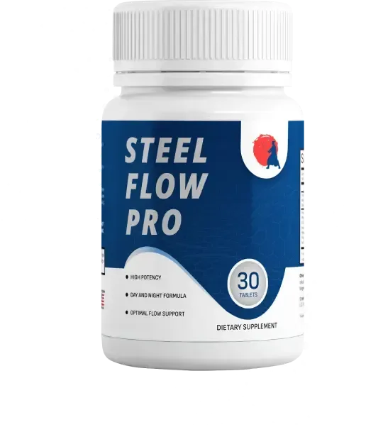 Steel Flow Pro natural prostate health supplement bottle